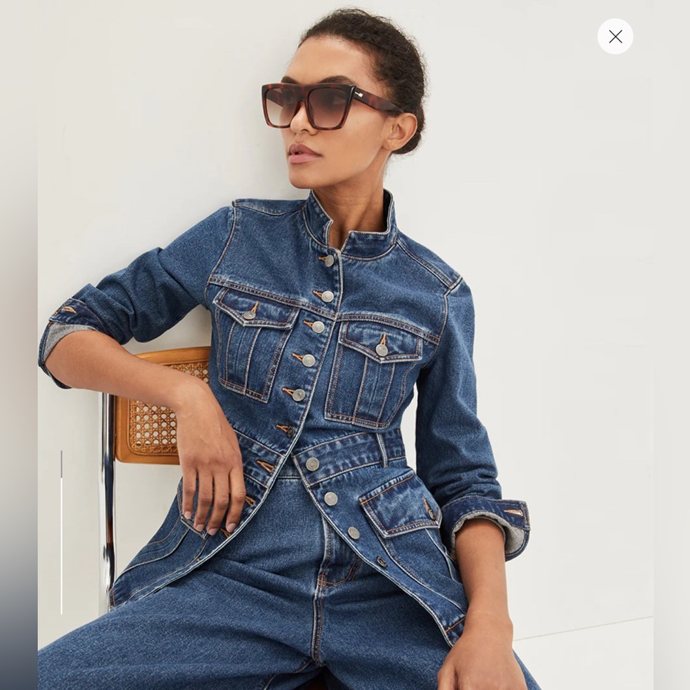 Veronica Beard Jean Tika Denim Jacket Sz S NWT